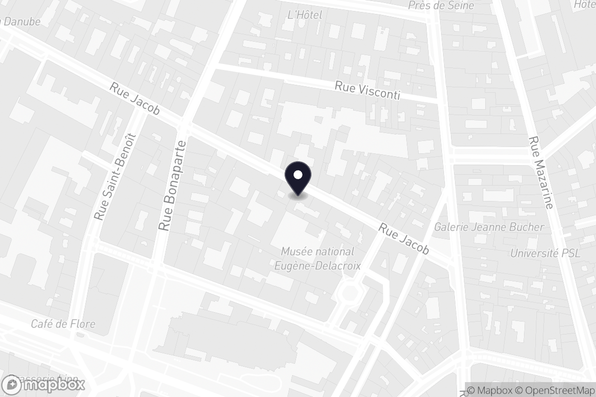 Carte Boutique Gien Paris Jacob