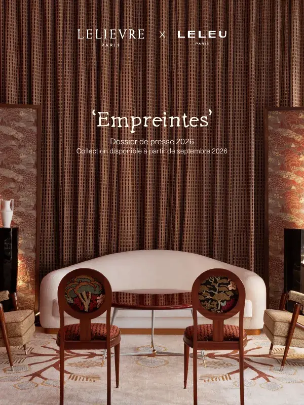 Communiqué de presse – Collection Empreintes, Lelièvre Paris × Maison Leleu (Septembre 2026)